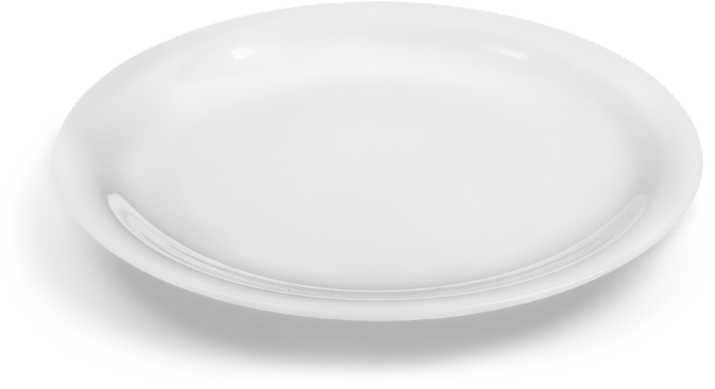 White Ceramic Plate